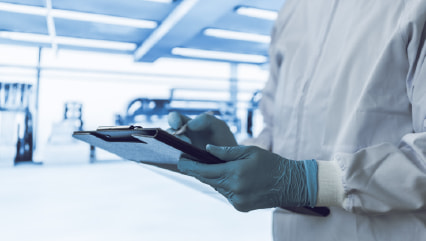 現場での調査の様子